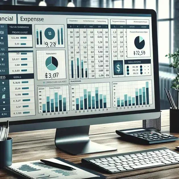 Planilha de Despesas Financeiras com Metas